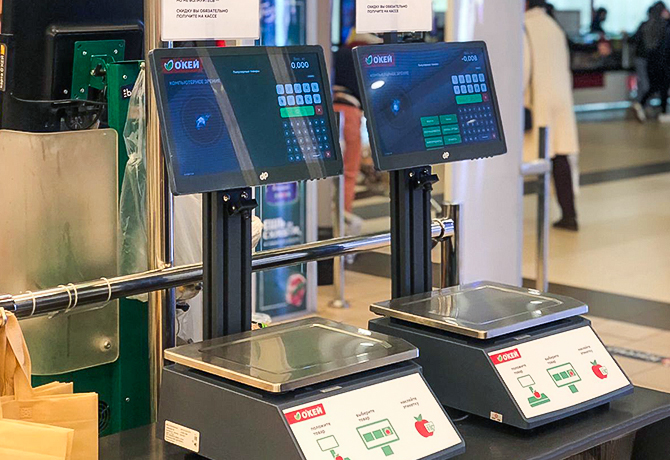 Весы DP Falcon ускоряют обслуживание в топовом гипере «О’Кей»